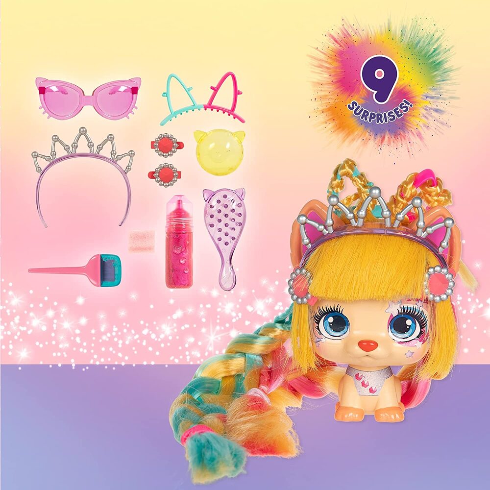 VIP Pets Color Boost Doll Long Hair Surprise Toy New
